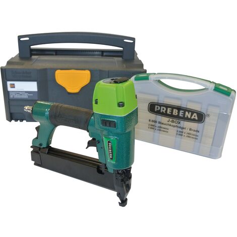 Clous à Tête D'engorgement Prebena Type J, J-Box 8000 Brads, Longueur 25-50mm, Acier Galvanisé - Pour Cloueur