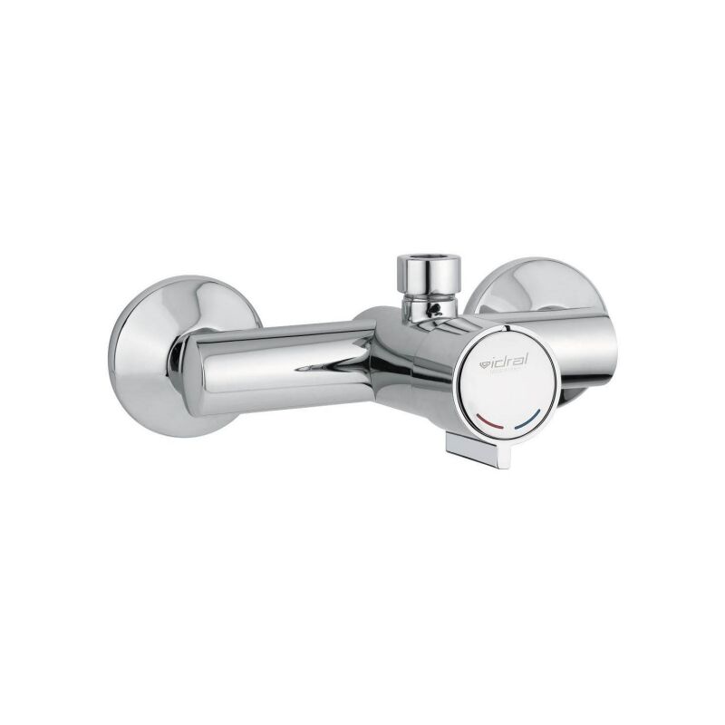 Robinet de douche intégré temporisé avec bouton anti-blocage Idral Modern  08540/E