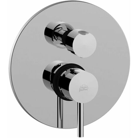 Mitigeur douche encastré 3 sorties Ø 200 mm Paffoni Birillo série BI019CR Chromé - Laiton (1/2)