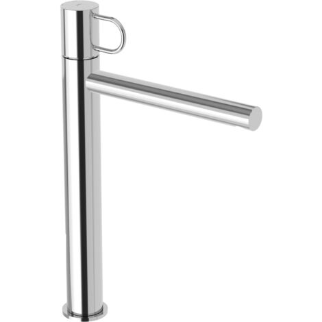 Mitigeur hauteur 347 mm pour vasque lavabo avec bec long Paffoni Joker JK081CR Chromé - Sans vidage (1/3)
