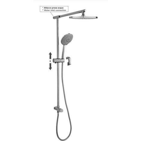 Paffoni Colonne de douche Up ZCOL687CR  Chromé - Métal (1/2)