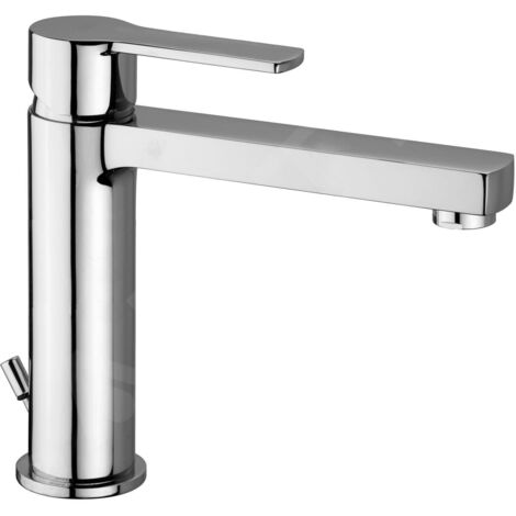 Paffoni West Series Mélangeur lavabo moyen WS073CR Chromé - Laiton (1/3)