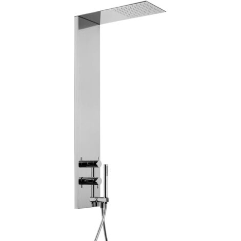 Colonne de douche en acier inoxydable Paffoni Beta ZCOL672CR Chromé - Métal (1/5)