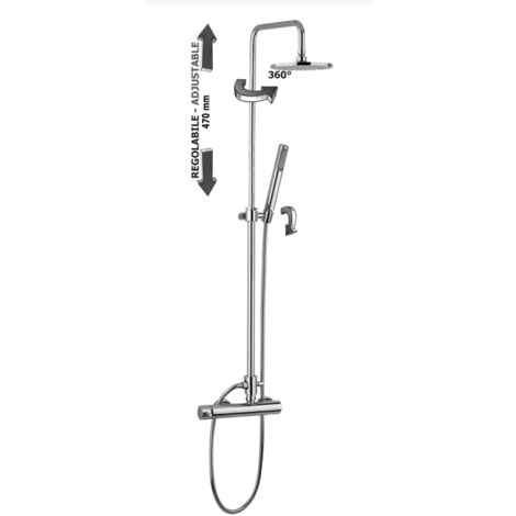 Colonne de douche réglable Paffoni Easy Plus ZCOL603CR Chromé - Métal (1/2)