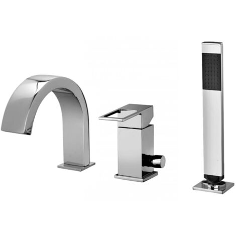 Paffoni Stick series SK041LCR Mélangeur bain-douche avec inverseur Chromé - Laiton (1/2)