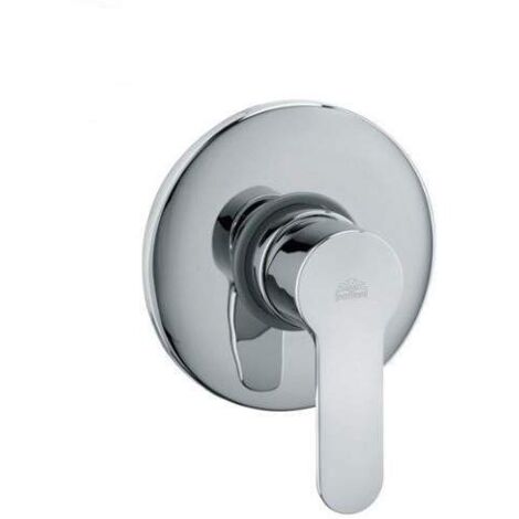 Paffoni – Mitigeur de douche encastré en laiton chromé – Finition durable – Sortie 1 voie – Plaque Ø116 mm – Raccord 1/2 'G - BLU010CR (1/8)