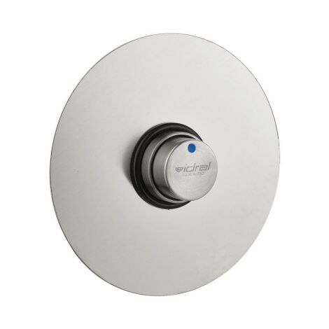 Robinet temporisé encastré pour douche 25 sec Serie INOX Idral 08440-30  Acier inoxydable (1/2)