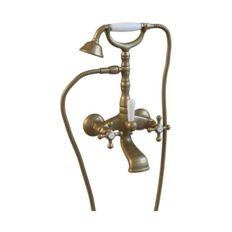 Paffoni baignoire avec inverseur bronzé série Belinda-Melissa FBLV023BR Laiton - Bronzato (1/2)