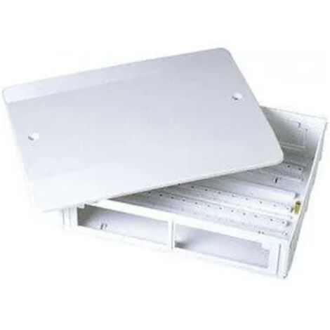 Pbtub – Boîte d'inspection en plastique 320x250x90 – Pour collecteurs série 349, 350, 592 et 354 – Parois latérales rallongées – Blanc RAL 9010 (1/3)