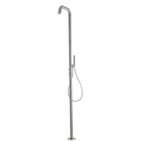 Colonne de douche en acier inoxydable AISI316L avec mitigeur et douchette Idral M84DX-01000 Acier inoxydable (1/4)