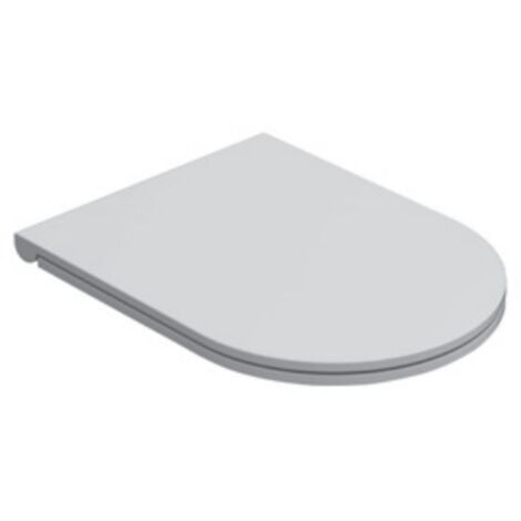 Ceramica Globo – Siège de toilette amovible en duroplast – Système antibactérien – Libération rapide – Dimensions 45,9 x 36,5 cm – Blanc brillant