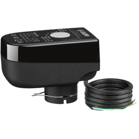 Moteur de remplacement avec commande à 3 contacts pour vannes de zone à sphère, durée de fonctionnement 40s Caleffi 644022 Noir