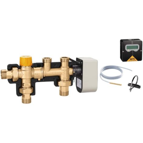 Kit de raccordement du ballon solaire avec chaudière, sans intégration thermique Caleffi 264352  Noir (1/2)