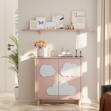 UEV Buffet Bas à 2 Portes, Armoire De Rangement Avec | FindTheDeal
