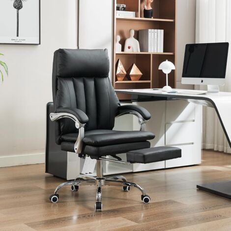 Chaise De Bureau Ergonomique Durrafy - Appui-tête Réglable - Capacité 150kg - Noire