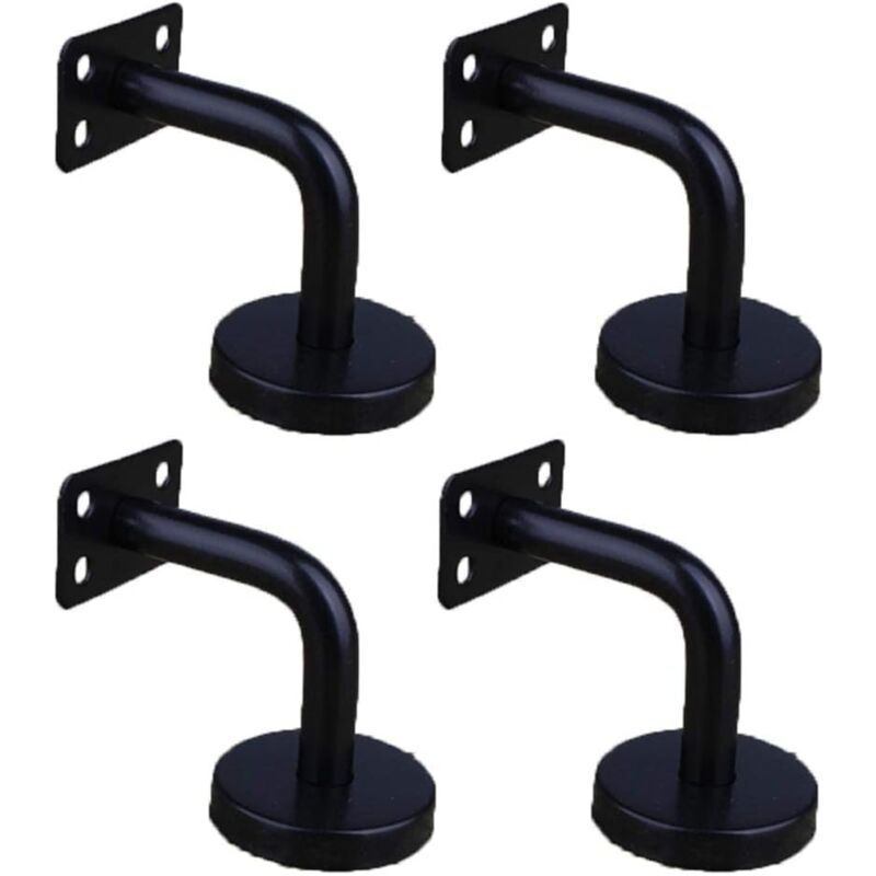 YMYNY 4 Pièces Acier Inoxydable Supports de Main Courante pour Fixation Murale Supports de Rail d'escalier pour Rampe Escalier Support Mural de Garde-Corps