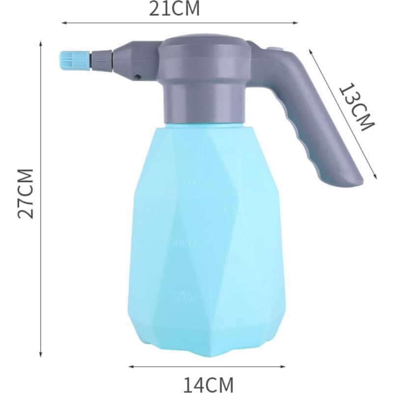 Arrosoir Électrique 2L, Pulvérisateur Électrique pour Plantes de Jardin, Arrosoir Automatique avec Bec Réglable pour Arrosage de Jardin Intérieur Extérieur-Bleu 4