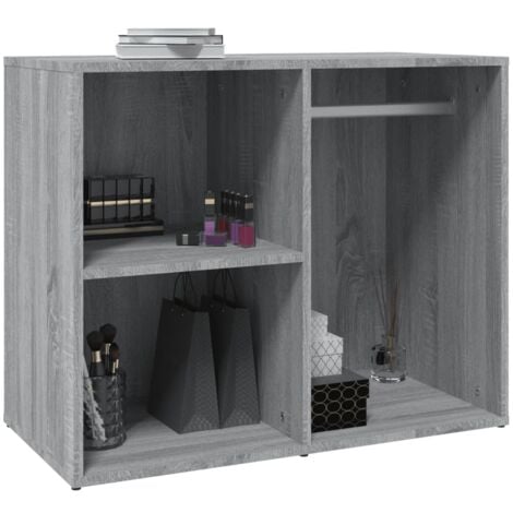 YMYNY Armoire de dressing Sonoma gris 80x40x65 cm Bois d'ingénierie