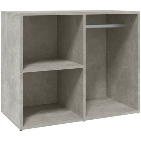 YMYNY Armoire de dressing Gris béton 80x40x65 cm Bois d'ingénierie
