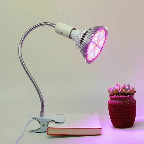 Spot E27 Pince pour Lampe de Lecture au Lit, AC 230V, Cable Douille Clipsable avec Interrupteur, Lampe Pince E27 Clip Lampe col de Cygne Flexible pour Acquarium Plante Miroir (Blanc, sans ampoule)
