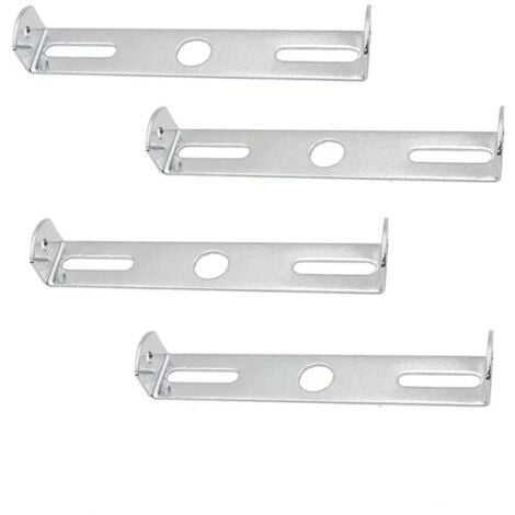 Ulisem Support Plaque Plafonnier,Accessoires Fixation Lustre,Support Fixation Plafonnier,pour Accessoires Support Lampe d'Éclairage Lustre Plafond Bureau à Domicile (Argent)，4 Pièces