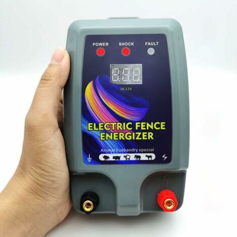 Kit de clôture électrique, Clôture électrique pour bétail, animaux, électrificateur de clôture, haute puissance, 3 modes d'alimentation pour élevage de volailles