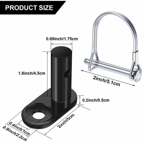 Ulisem 2 Jeux Coupleur de Remorque de Vélo Connecteur d'Attelage de Remorque de Vélo Remplacement d’Attelage de Remorque en Acier Adaptateur de Montage Coupleur de Vélo Adaptateur de Fixation, 6 Pièce