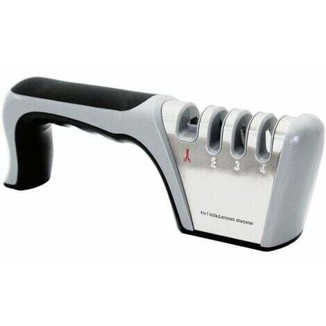 Aiguiseur Couteaux Pro , 2 En 1 , Pour Inox Et Céramique , Base Antidérapante , Noir