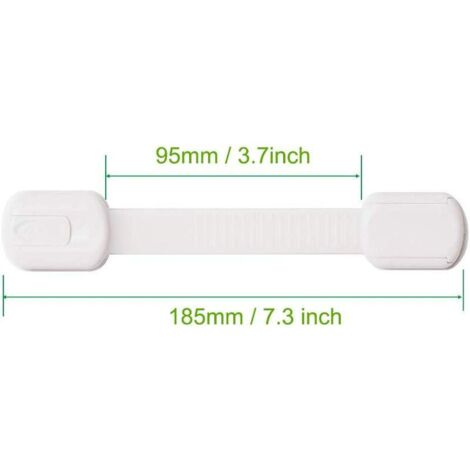 Lot De 12 Sécurités Pour Placard Et Tiroir - Protection Enfant Extra Forte - Adhésif Puissant, Retrait Sans Trace - Blanc