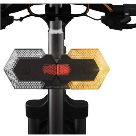 Feu Arrière Vélo WASAGA Avec Alarme Et Télécommande - LED COB Étanche USB Rechargeable
