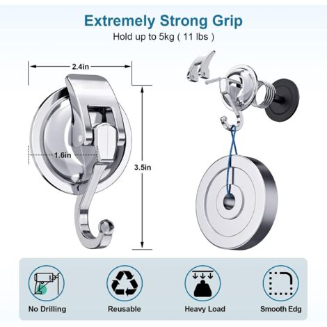 Crochets Muraux Multifonctionnels Pour Salle De Bain, Crochet à