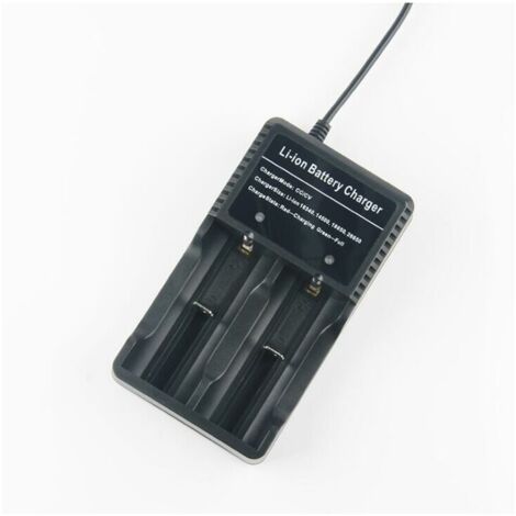 Chargez votre batterie n'importe où 18650 Chargeur de batterie pour 3.7V 18650 14500 16340 26650 Batteries, la batterie n'est pas incluse LO-Ron