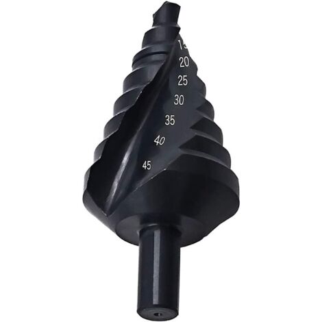 Foret Étagé HSS Titané 6 à 55 Mm - 11 Diamètres - Pour Métal, Aluminium, PVC
