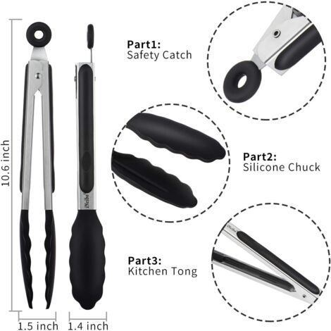 2 Pinces Isolantes Pour Air Fryer Et Four - Silicone Antidérapant, Résistantes à La Chaleur - Pour Sortir Plats Chauds - 6