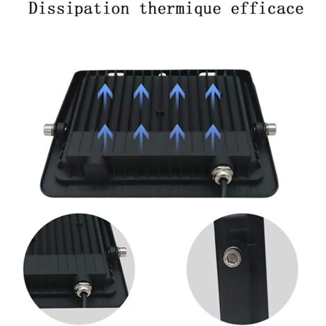 SUNDE 2024 Nouveau Projecteur Jardin 500 1000 Watts Réflecteur Solaire LED Projecteur Extérieur