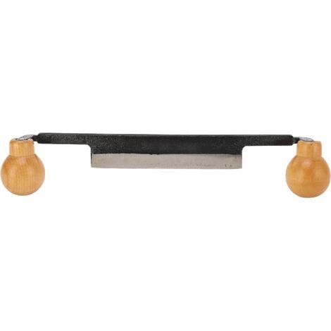 YMYNY Couteau à écorcer, couteau à écorcer droit avec manche ergonomique en bois antidérapant, outil manuel pour le travail du bois, pour enlever l'écorce et façonner des surfaces planes.