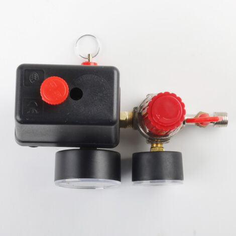 Régulateur De Pression Pour Compresseur D'air - Manomètre 10mm, Pression Max 0.8 MPa, Alliage Zinc