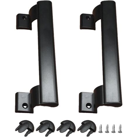 12 Pcs 100MM  Centre De Trou 64mm  Mat Noir Armoire Poignée De Cuisine En T, Acier Inoxydable Pour Armoires Tiroirs Armoires 87540674