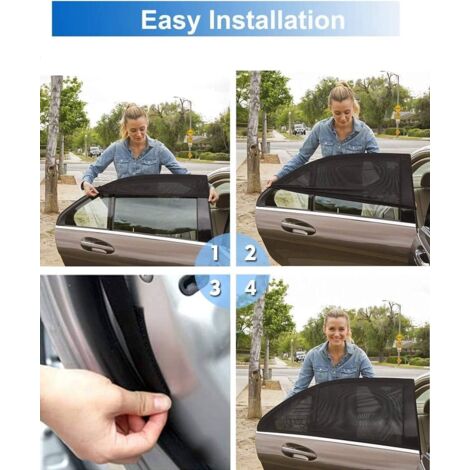 Ahlsen Pare-Soleil Voiture Bébé,2 Pièces Chaussette Voiture Soleil Par