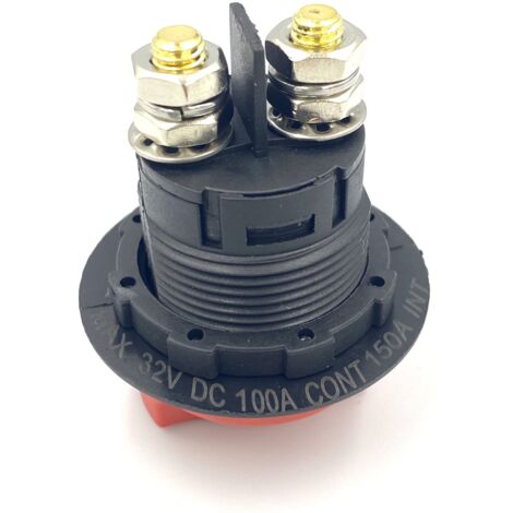 Sectionneur Batterie Camping-car Bateau Interrupteur Déconnexion Batterie 12-48V - Boîtier Fermé ABS, 275A, Pour Camping-car, Bateau, Voiture Sectionneur Batterie 12-48V