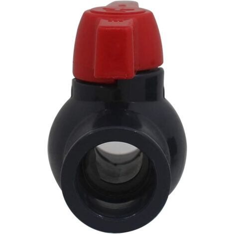 Vanne à Boisseau Sphérique 3 Voies 20-50 Mm – Raccord Compression Tuyau PE (Noir/Bleu)