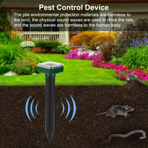 6 Pièces Répulsif Solaire Pour Taupes, IP65 Imperméable Répulsif Contre