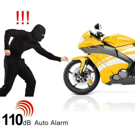 Câble De Rappel Pour Antivol à Disque Moto – Alarme Et Sécurité – Élastique 120 Cm – Compatible Moto, Scooter, Vélo