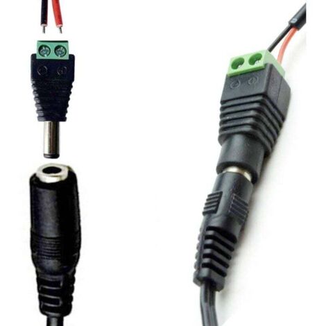 DC Mâle Connecteur 5.5mm x 2.1mm x 14mm Puissance Câble Jack Adaptateur DC Mâle Connecteur 5.5mm x 2.1mm x 14mm Puissance Câble Jack Adaptateur