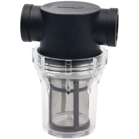 Filtre Pour Pompe à Eau Avec Tamis Inox - Mailles 1 à 80 - Corps Plastique Transparent - Pour Jardin, Piscine, Irrigation