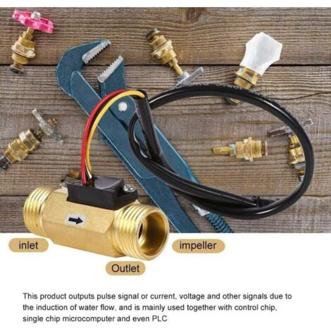 Capteur De Débit D'eau DN15 G1/2 – Plage 1-30 L/min, Haute Précision, étanche | Pour Système D'irrigation, Pompe, Contrôle De Débit