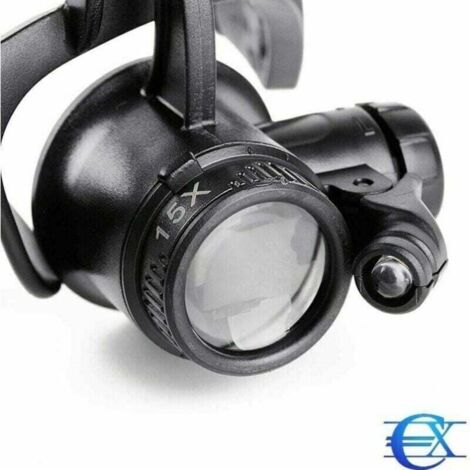 Carson VersaLoupe LED - Loupe Focalisable 10x Avec 5 LED Puissantes, Idéale Pour Bijoux, Timbre, Lecture Fine