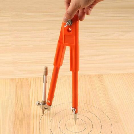 Bohoman - Compas De Menuisier Professionnel 200 Mm | Porte-crayon Inclus | Cercles De 1,27 à 55,9 Cm