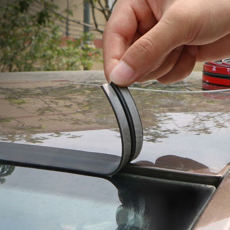 Garniture de protection de porte de voiture Bandes d'étanchéité en  caoutchouc de protection de joint de voiture (noir) 