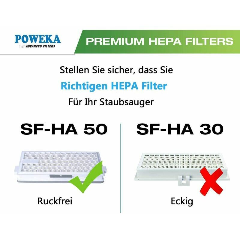 3 jeux de filtres pour aspirateur Miele Compact C1 & C2, Complete C2 & C3,  S8340, filtre Hepa SF-HA 50 pour séries S4000, S5000, S6000 & S8000 avec 3  filtres moteur, 3